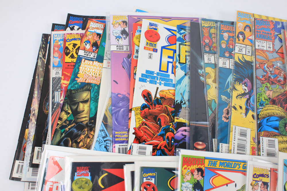 Modern Age "X-Force" Comics Featuring Deadpool Appearances