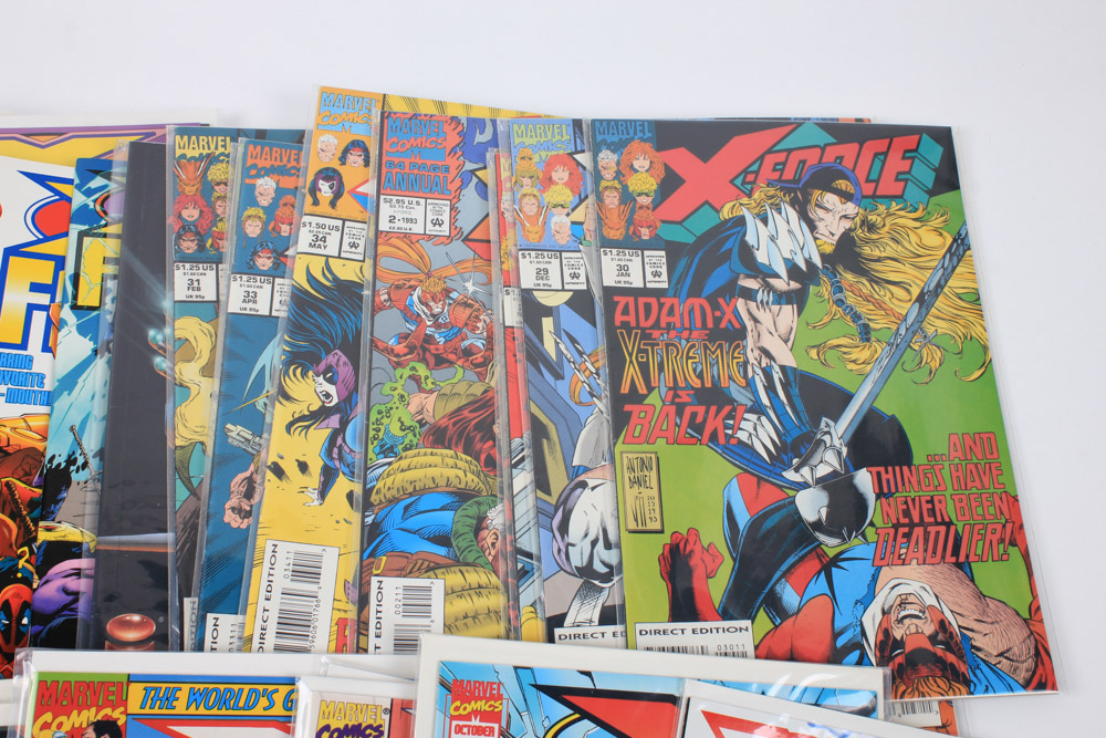 Modern Age "X-Force" Comics Featuring Deadpool Appearances