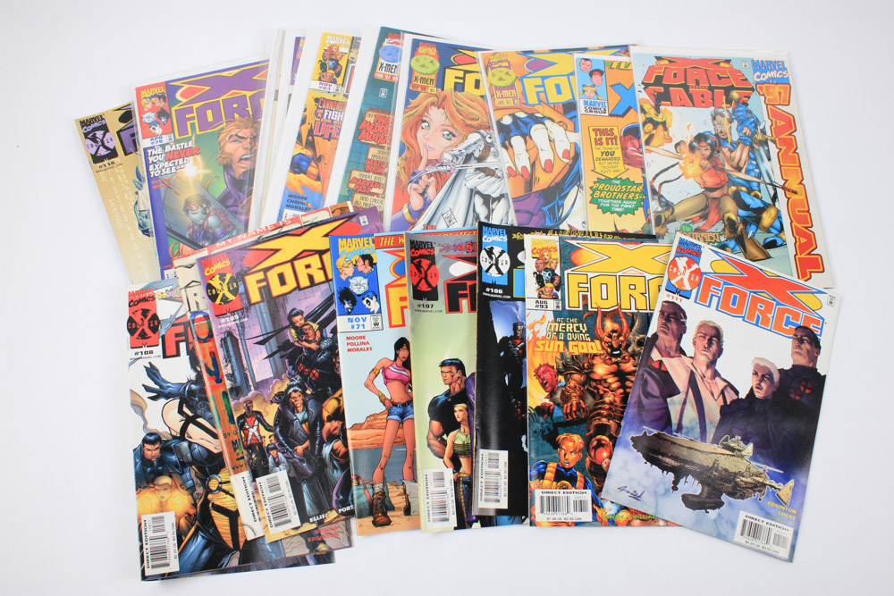 Modern Age "X-Force" Comics Featuring Deadpool Appearances