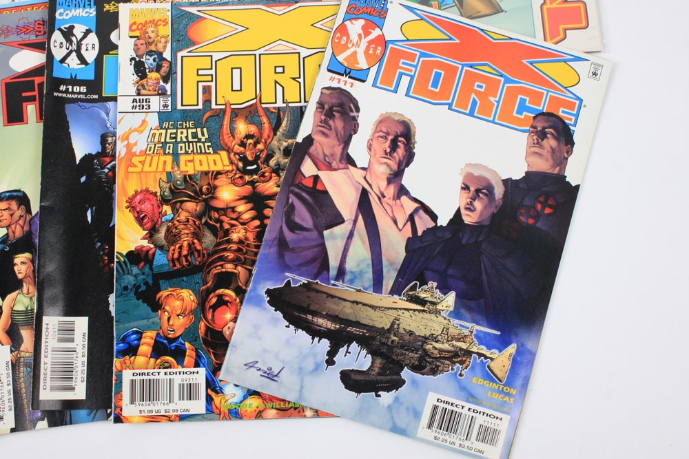 Modern Age "X-Force" Comics Featuring Deadpool Appearances