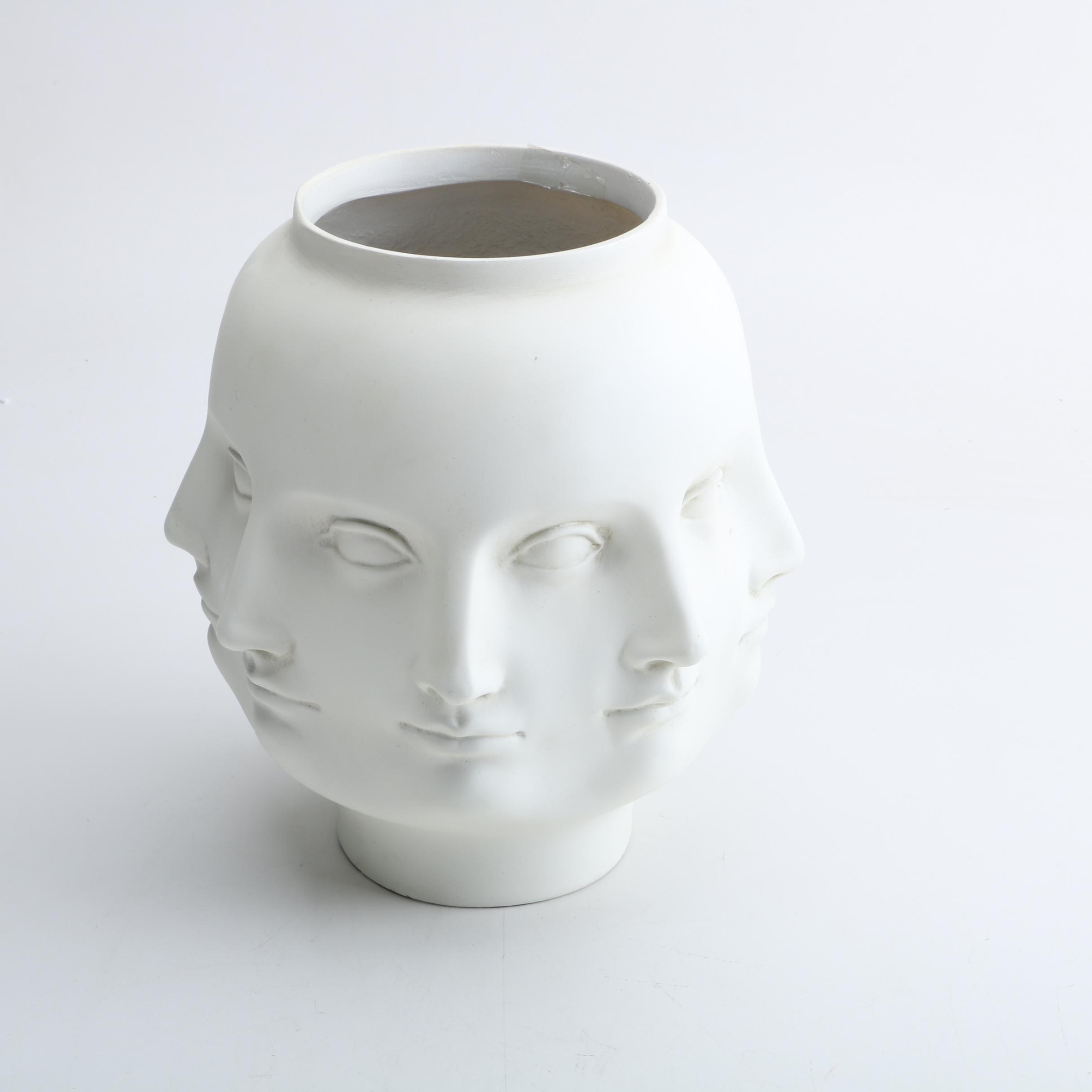 TMS Perpetual Face Vase In Style of Pietro Fornasetti