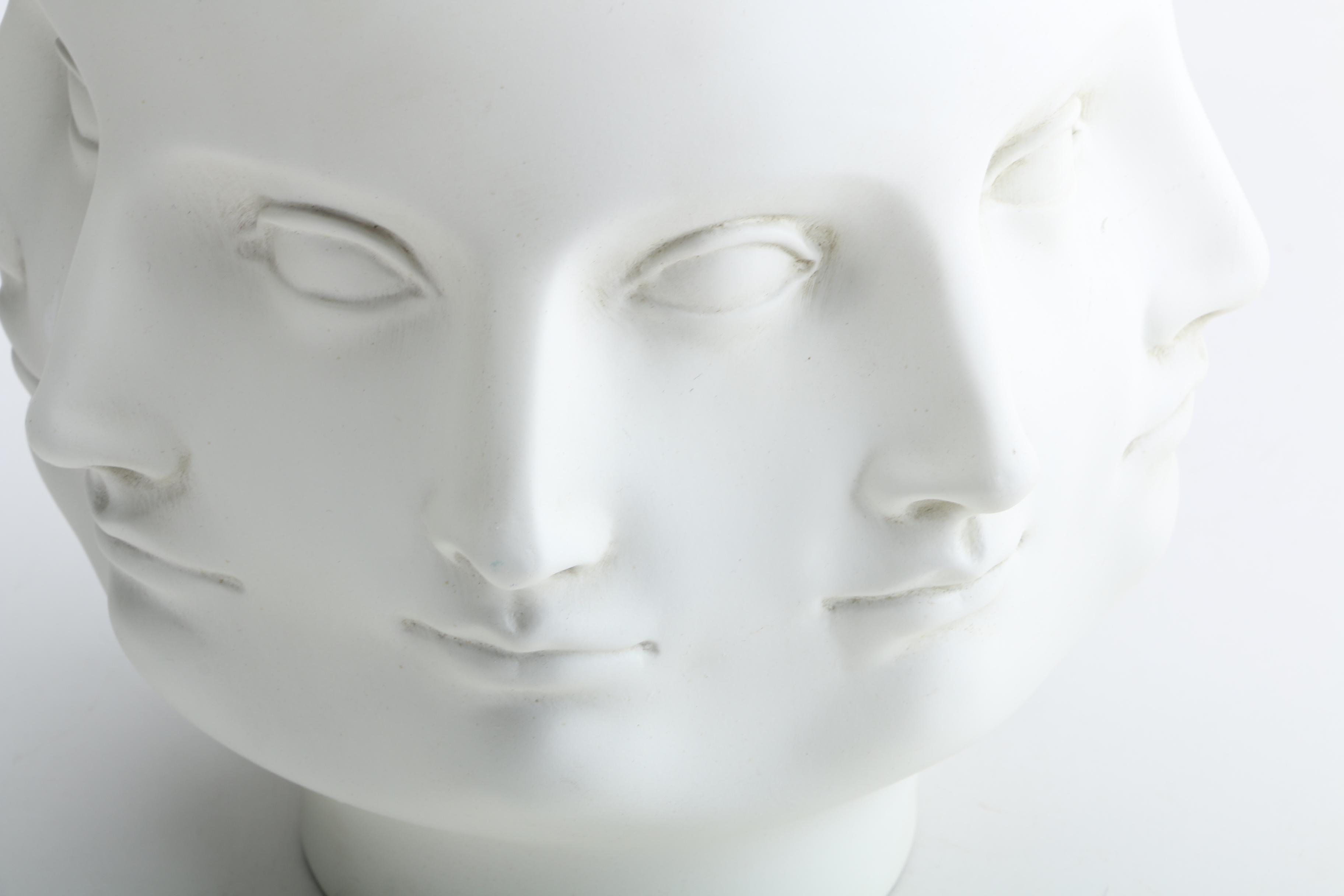 TMS Perpetual Face Vase In Style of Pietro Fornasetti