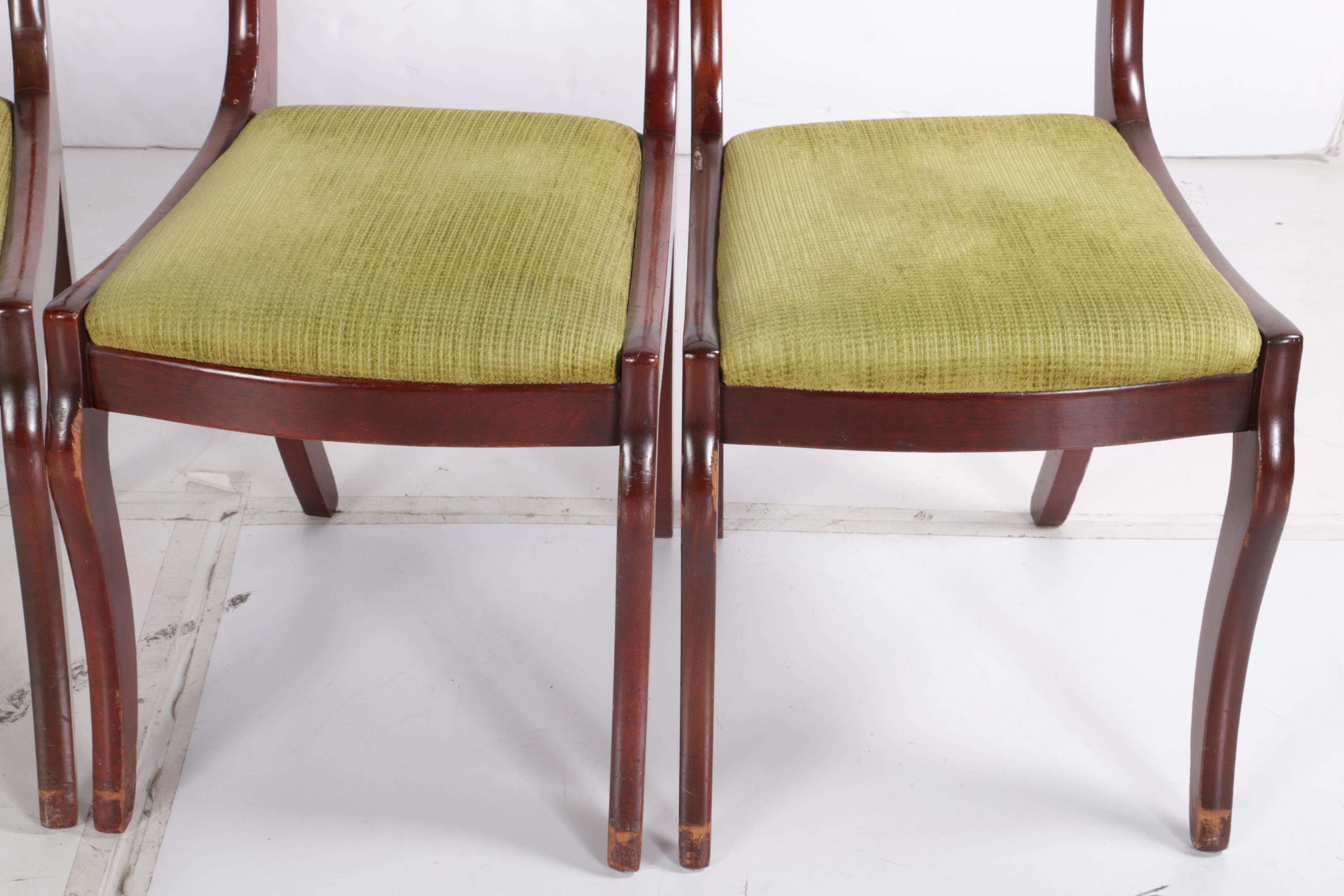 Vintage Ladder Back Dining Chairs