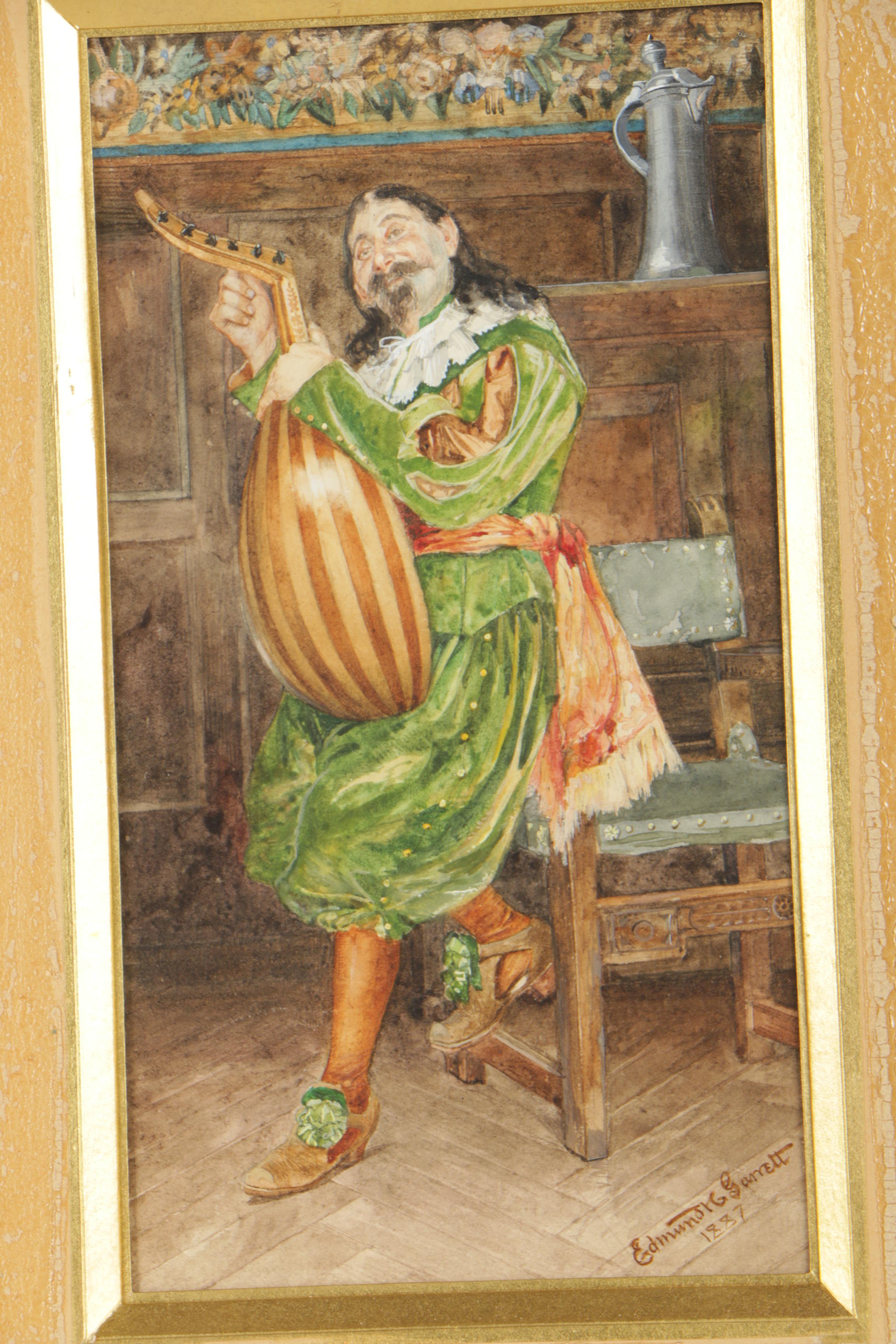 Edmund H. Garrett 1887 Watercolor Painting "Preparation"