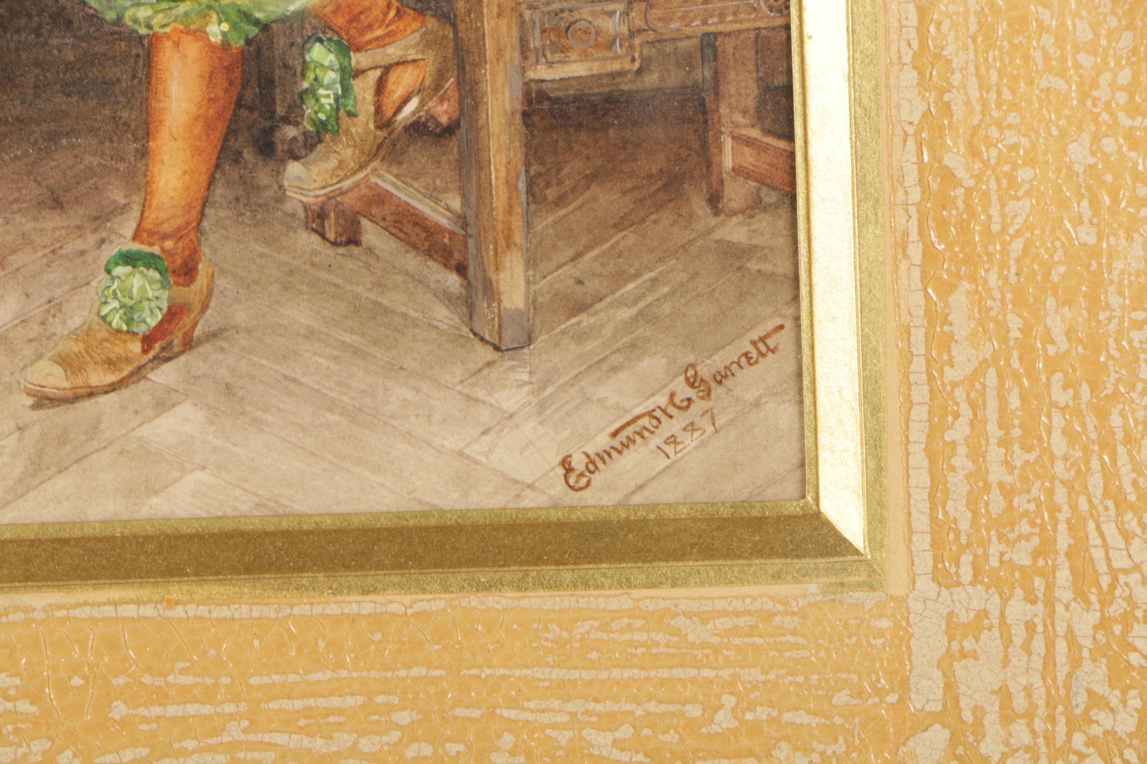 Edmund H. Garrett 1887 Watercolor Painting "Preparation"