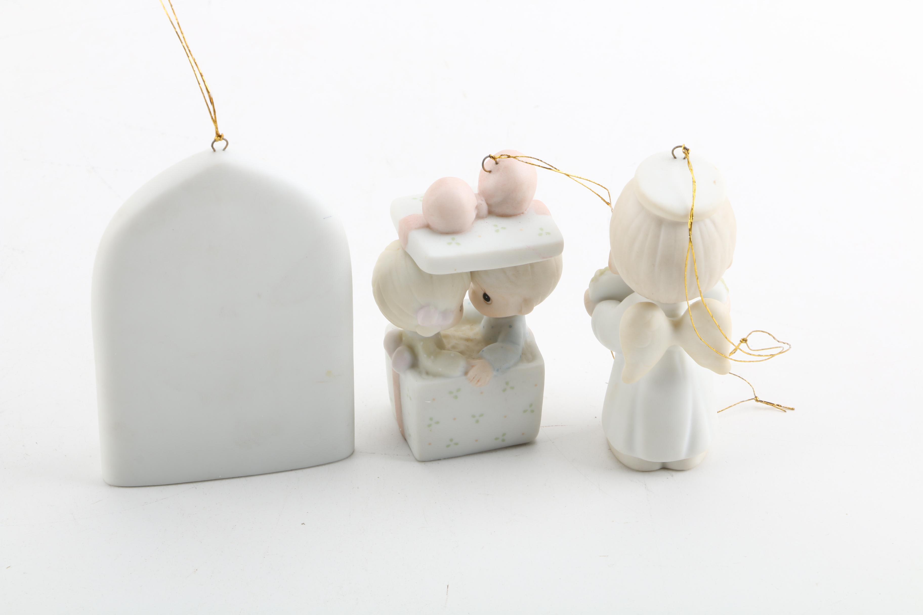 Vintage "Precious Moments" and Ballerina Ornaments