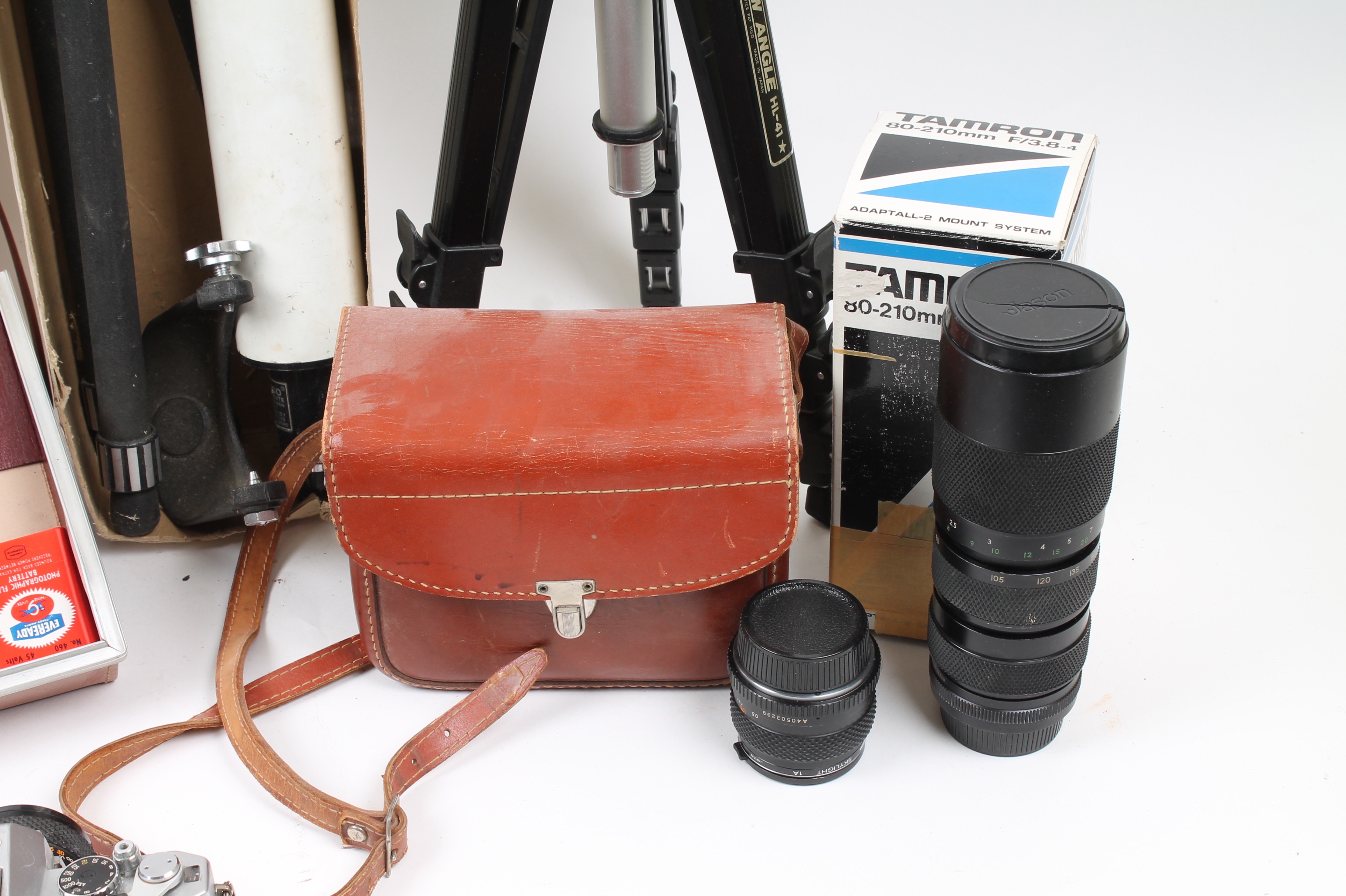 Polaroid and Yashica Cameras and Tasco Telescope