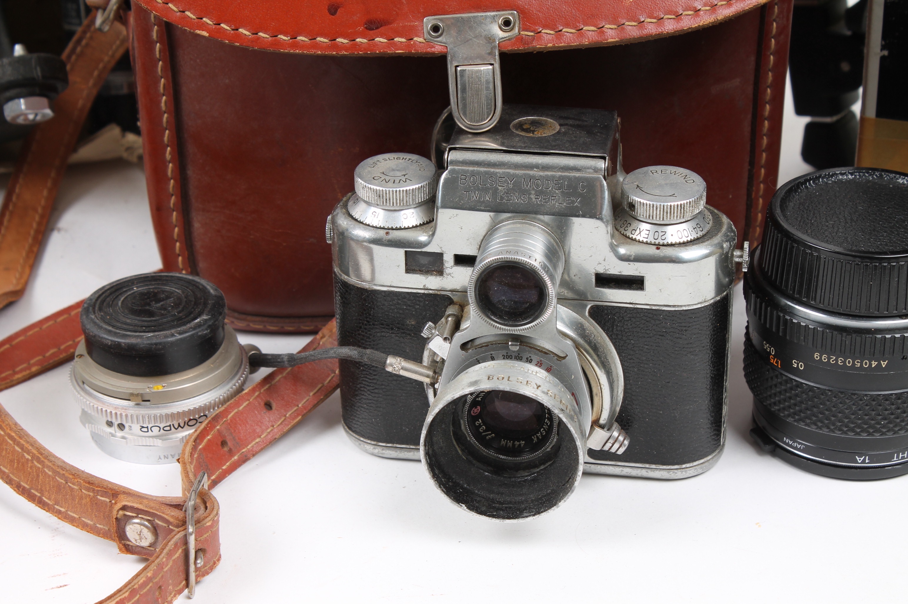 Polaroid and Yashica Cameras and Tasco Telescope