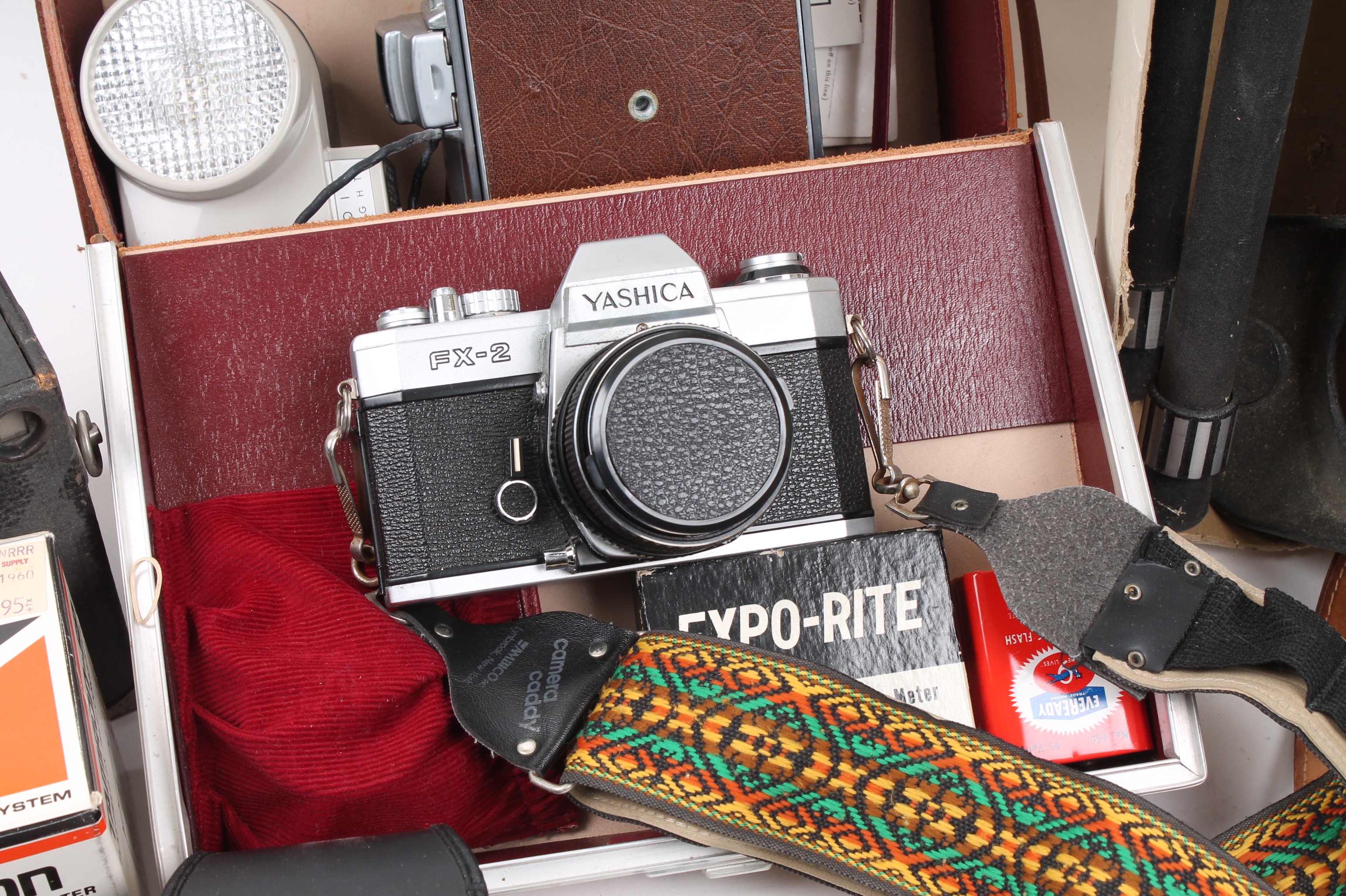 Polaroid and Yashica Cameras and Tasco Telescope