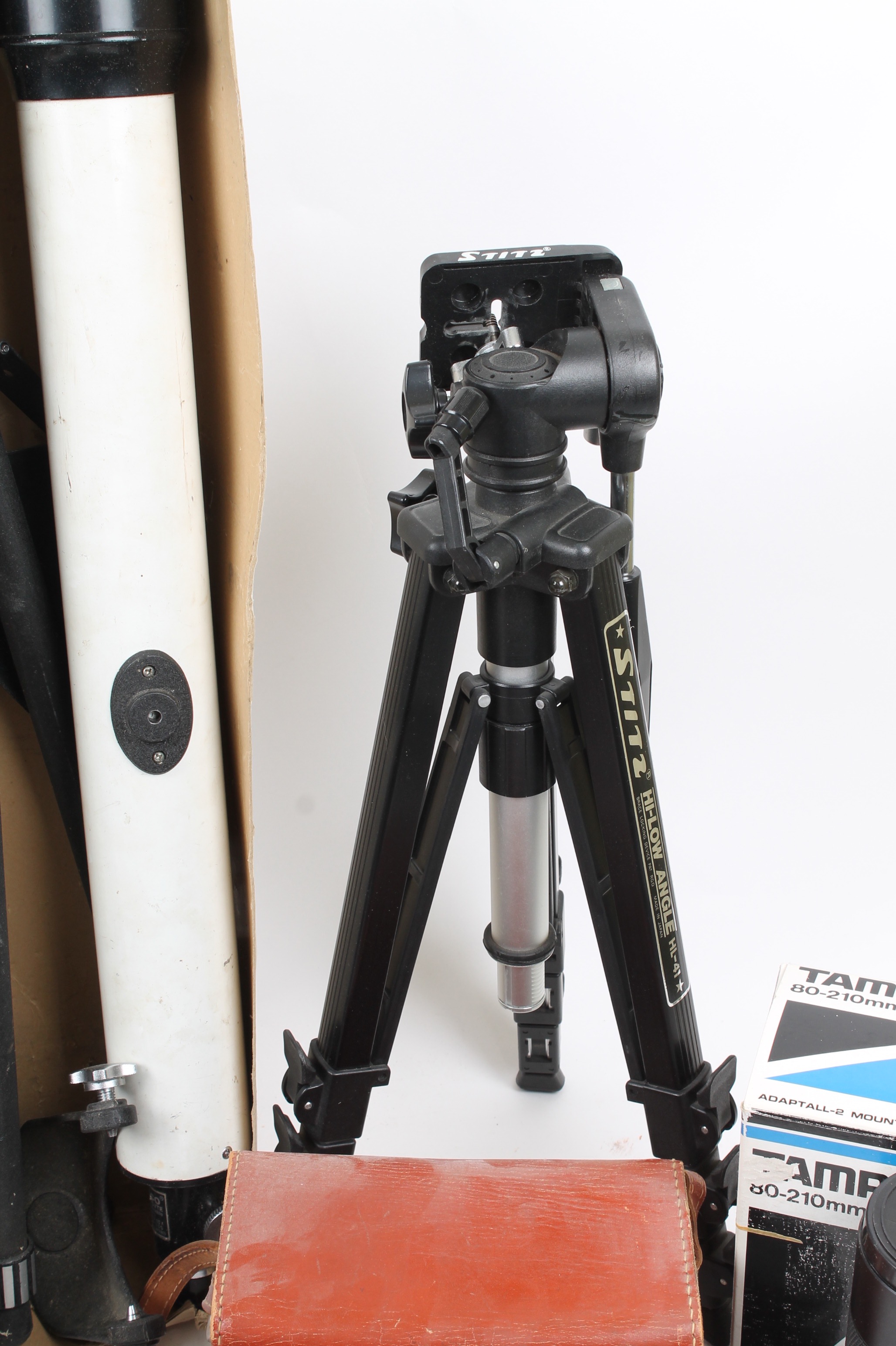 Polaroid and Yashica Cameras and Tasco Telescope