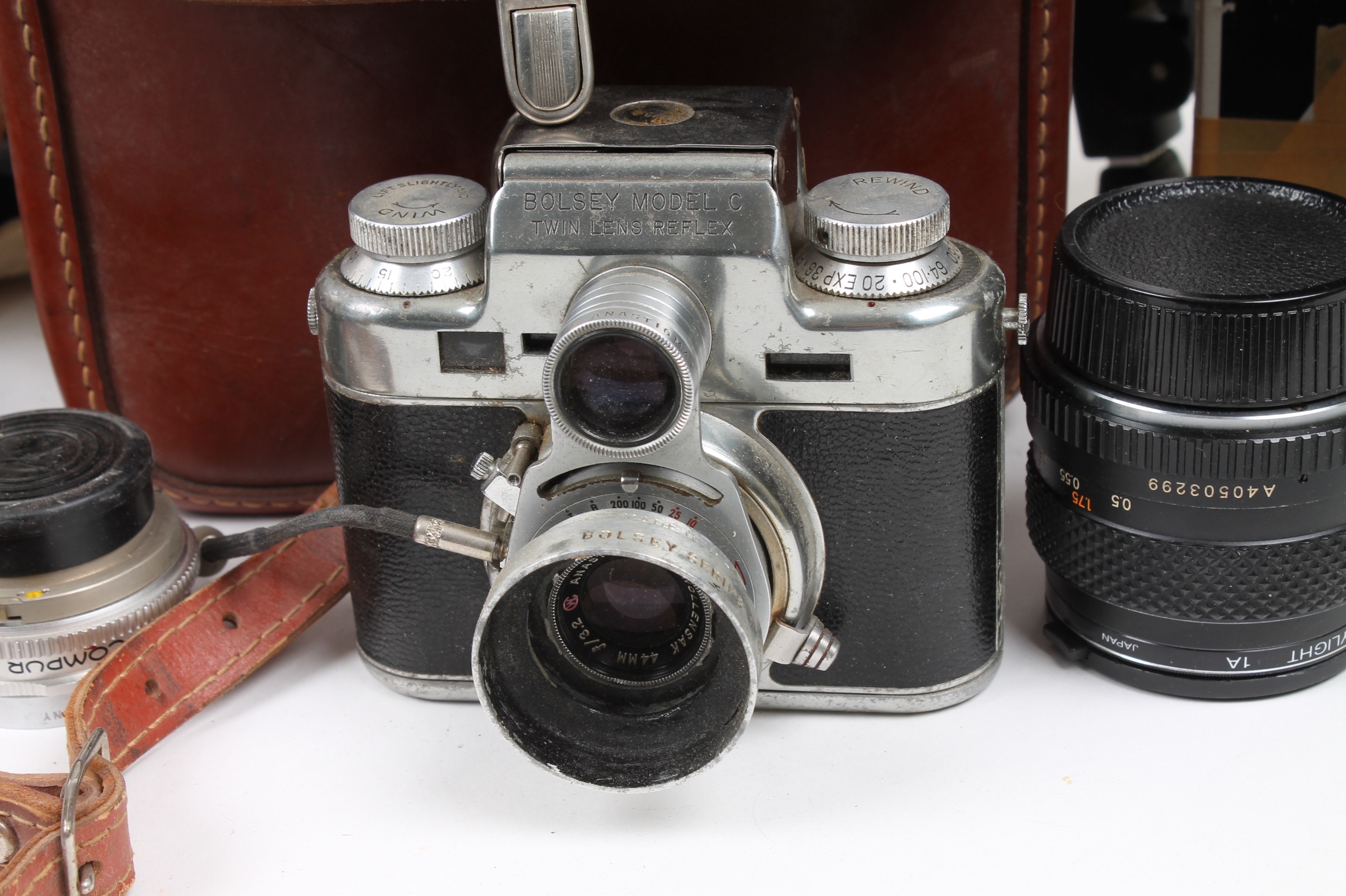 Polaroid and Yashica Cameras and Tasco Telescope