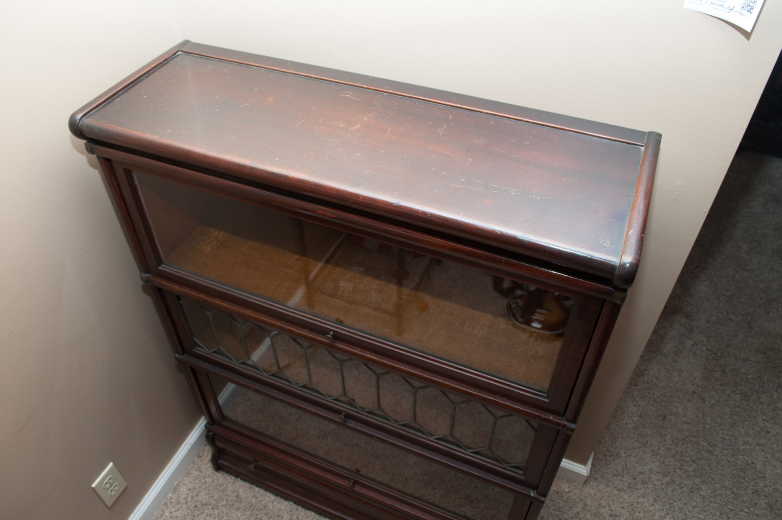 Antique Globe-Wernicke Barrister's Bookcase with Drawer Base