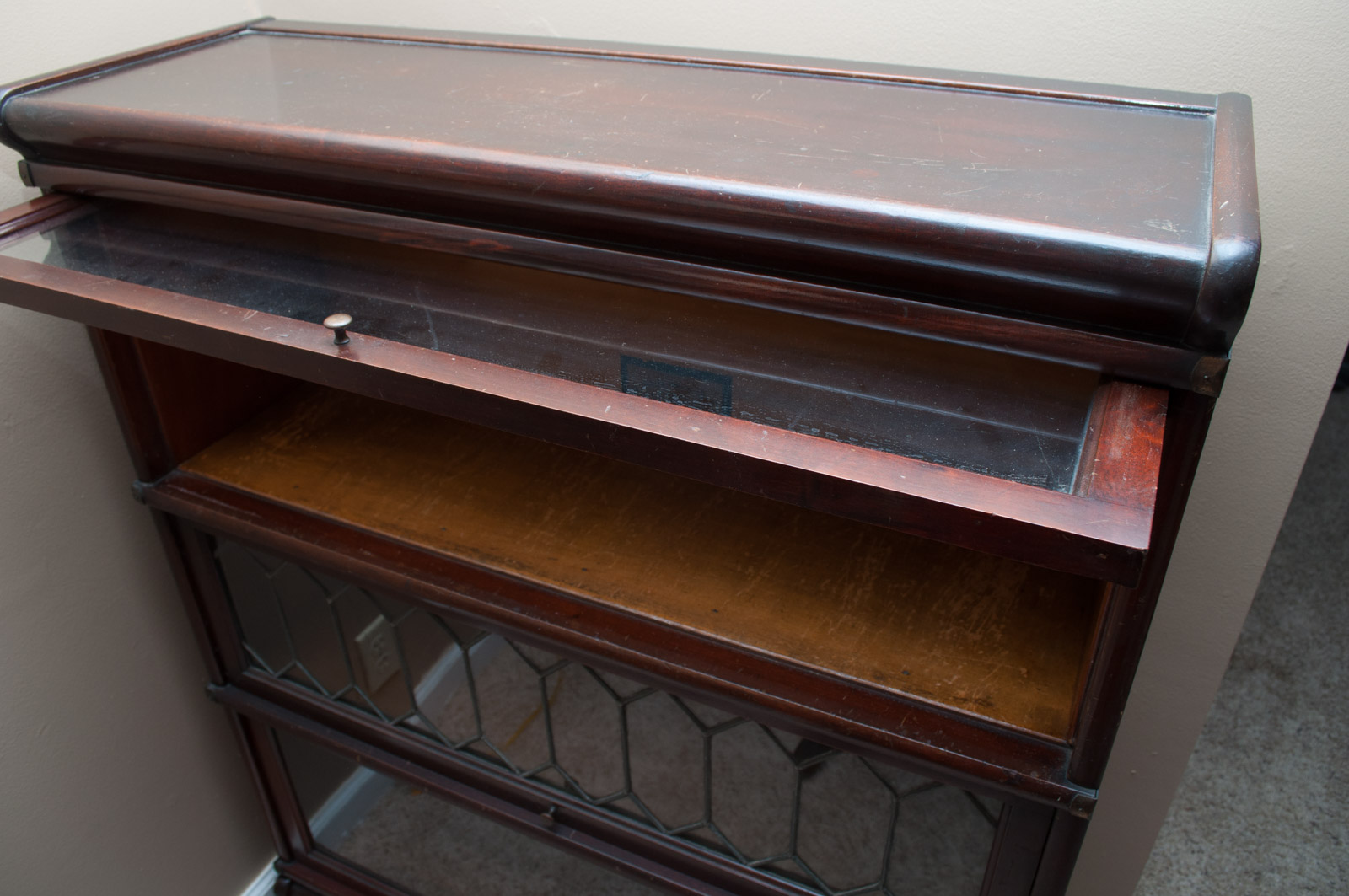 Antique Globe-Wernicke Barrister's Bookcase with Drawer Base