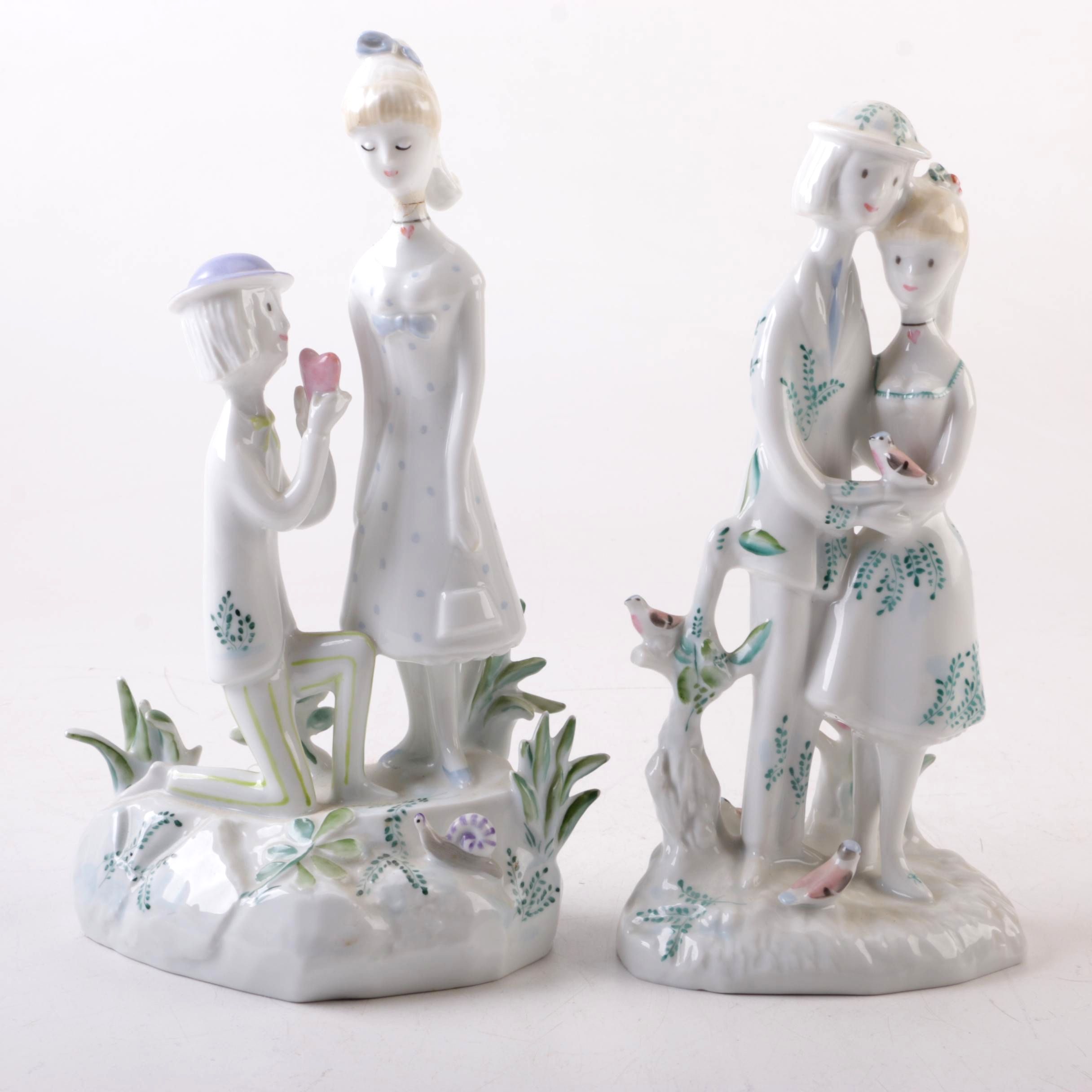 Rosenthal Studio "Peynet" Porcelain Figurines