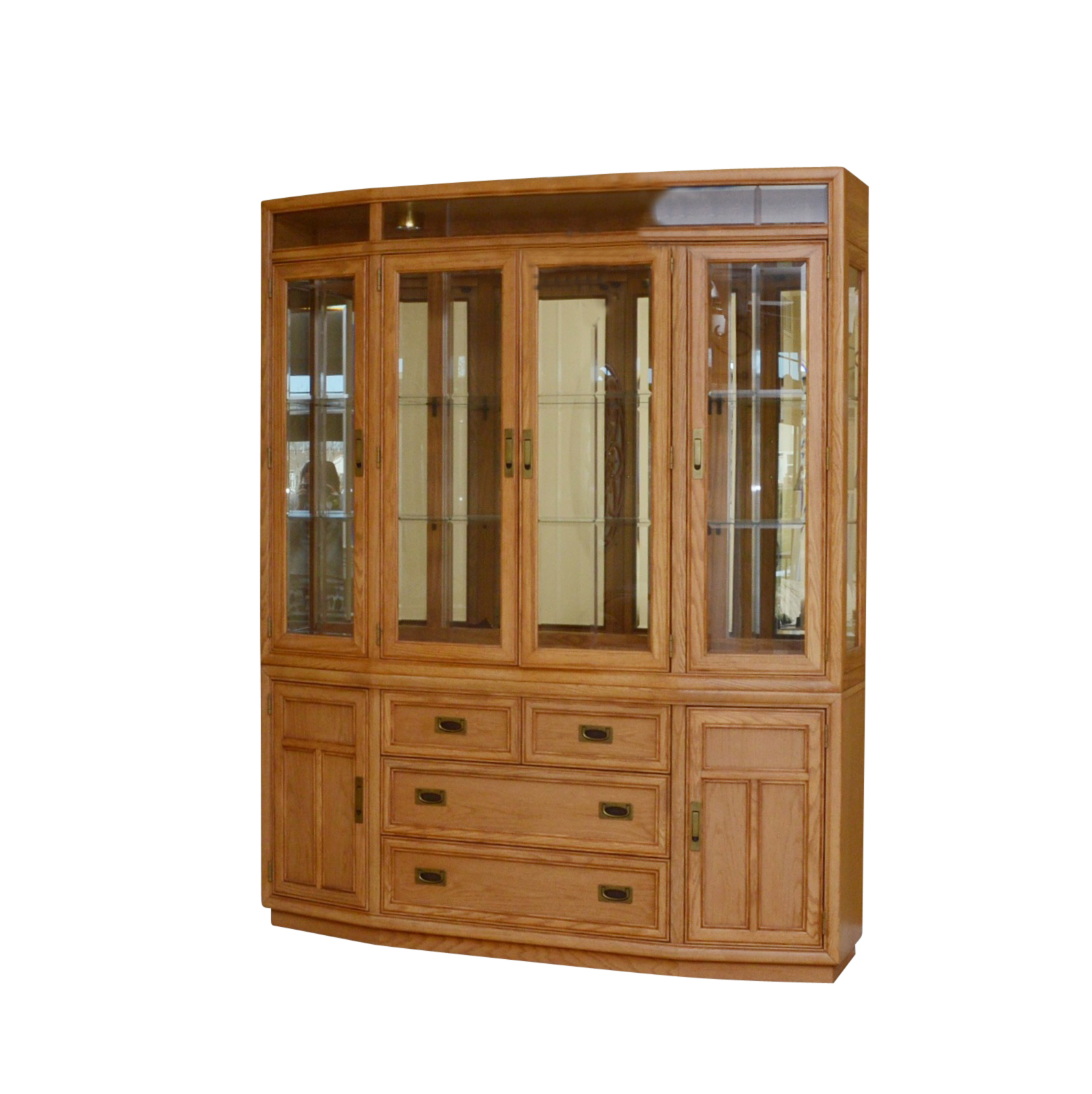 Oak China Cabinet by Stanley Furniture