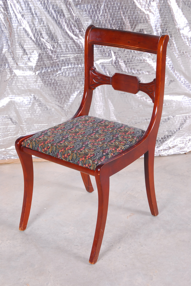 Set of Vintage Duncan Phyfe Style Dining Chairs by Drexel