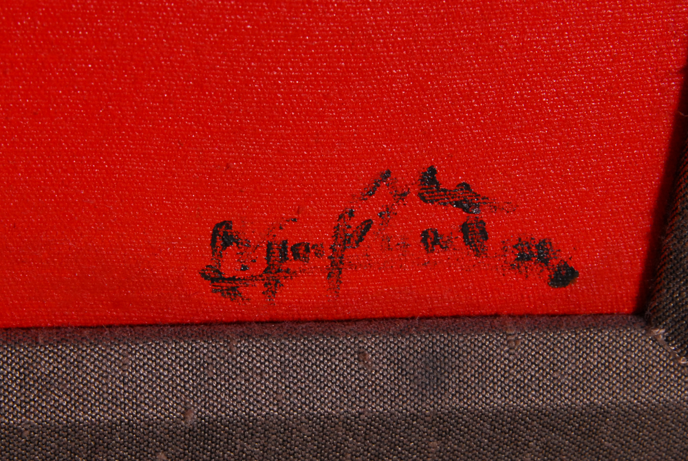 Southeast Asian Oil Painting of a Village