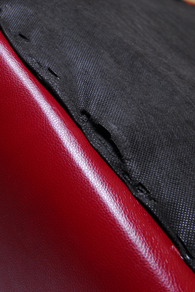 Italian Red Leather Daybed by Chateau d'Ax