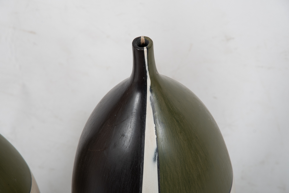 Painted Ceramic Floor Vases