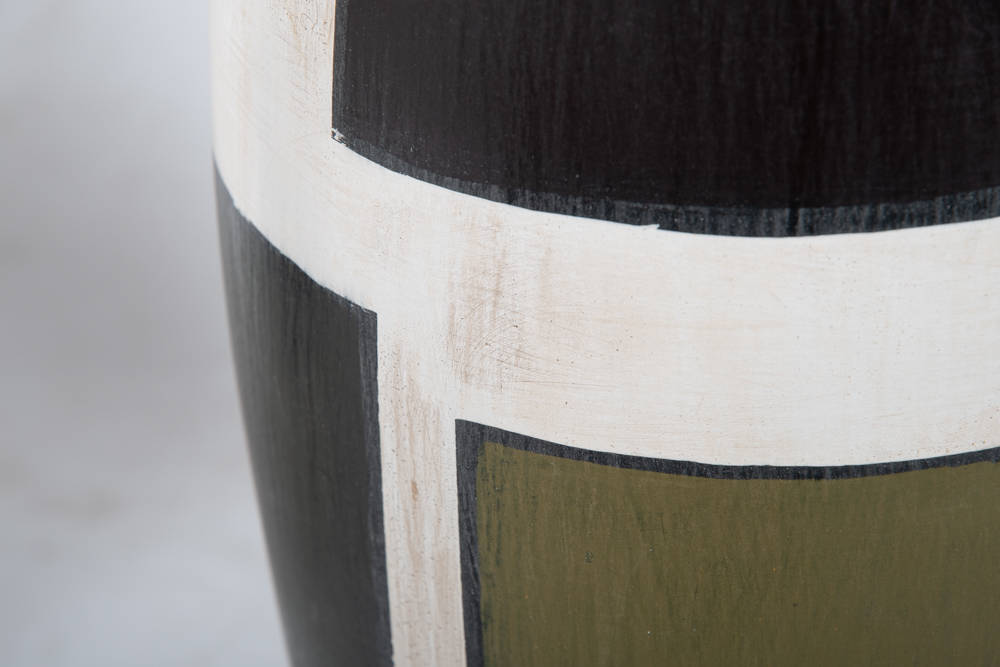 Painted Ceramic Floor Vases