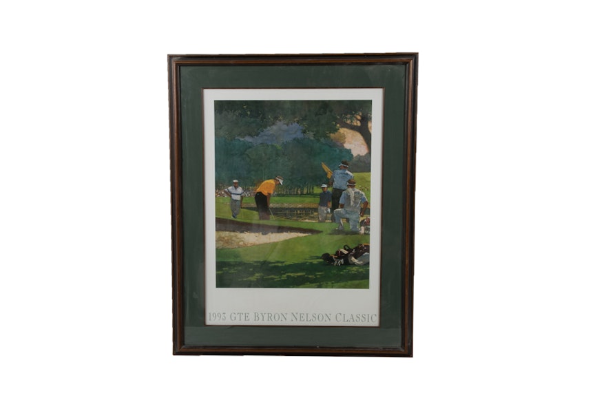 Offset Lithograph After Bart Forbes "1993 GTE Byron Nelson Classic"