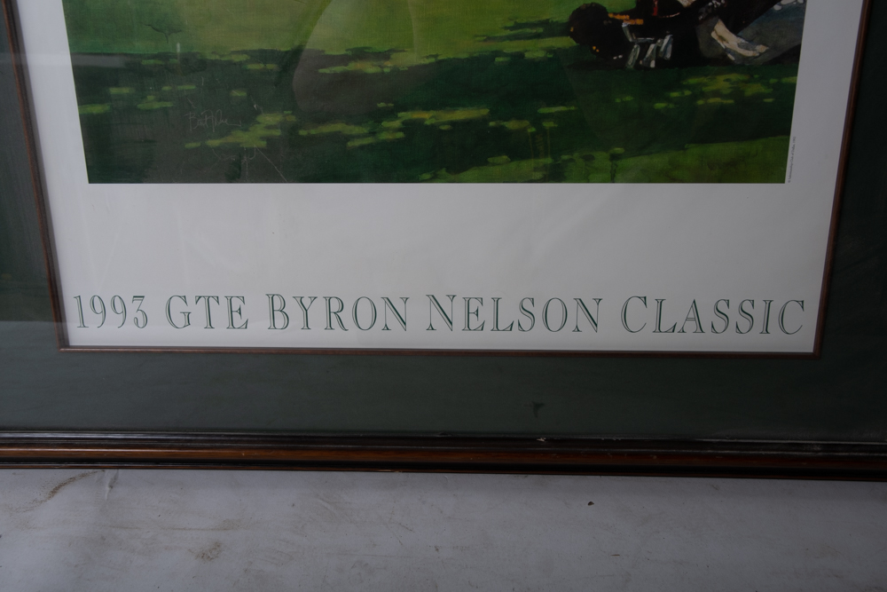 Offset Lithograph After Bart Forbes "1993 GTE Byron Nelson Classic"