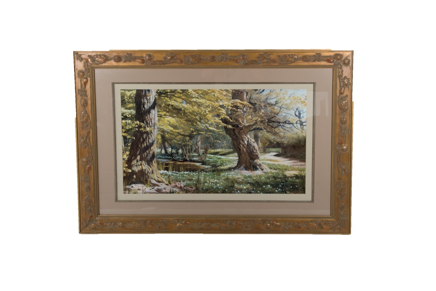 Offset Lithograph Print after Painting by Peder Monsted