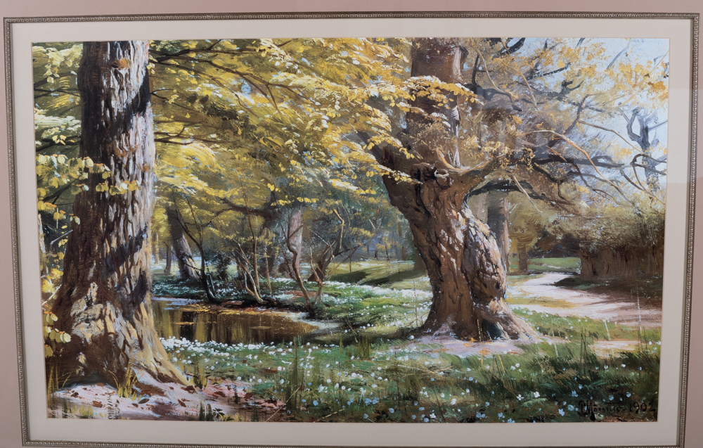 Offset Lithograph Print after Painting by Peder Monsted
