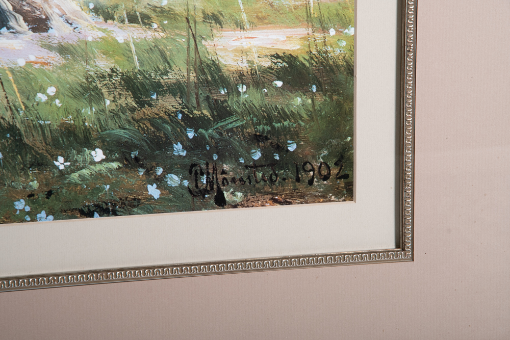 Offset Lithograph Print after Painting by Peder Monsted