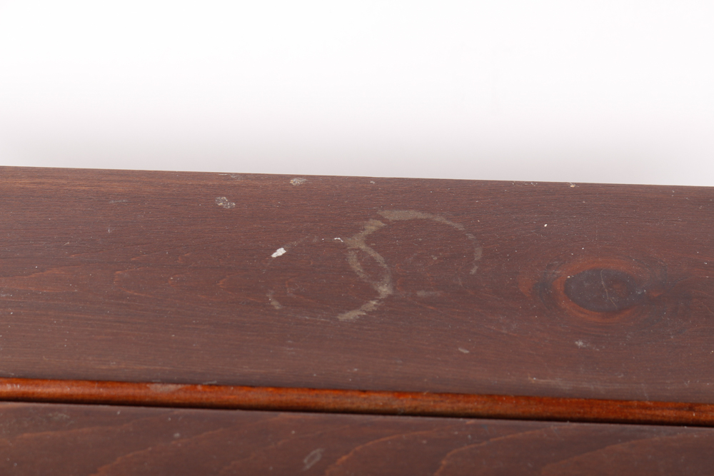 Wood and Metal Accent Table