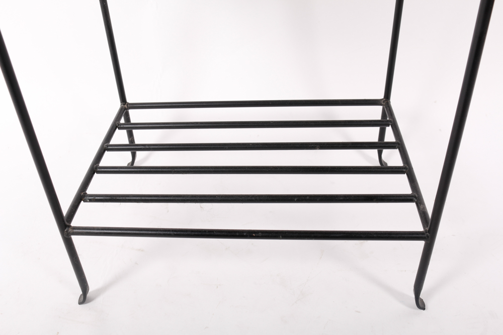 Wood and Metal Accent Table