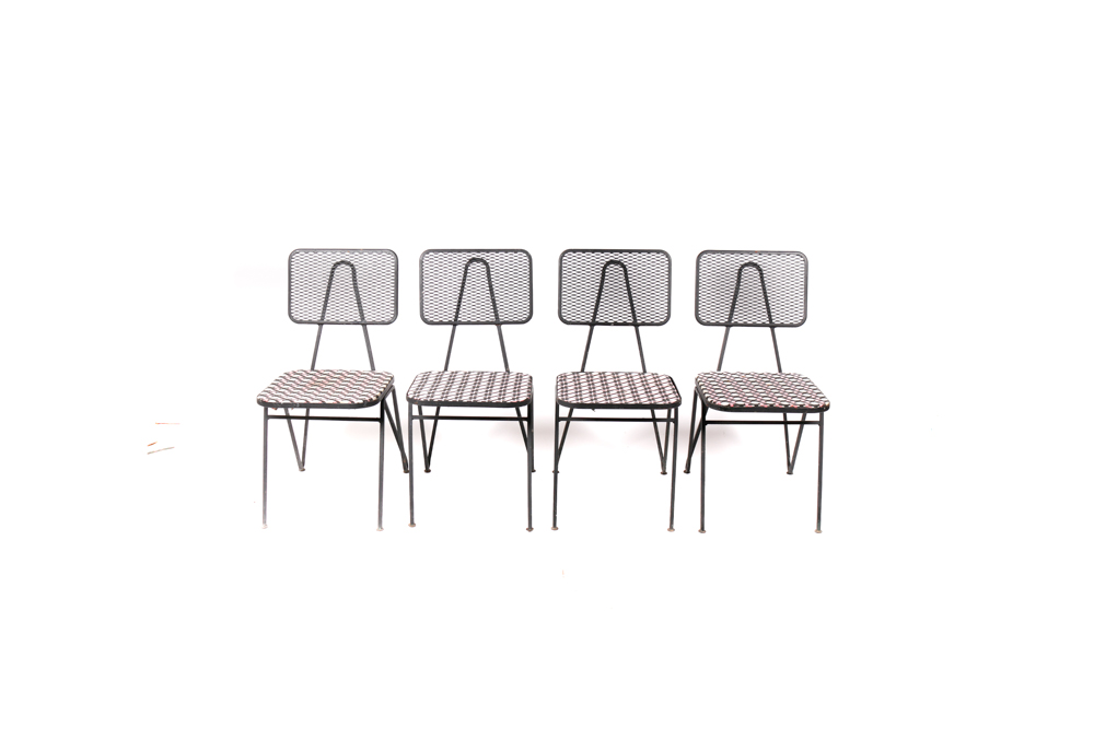 Set of Vintage Metal Side Chairs