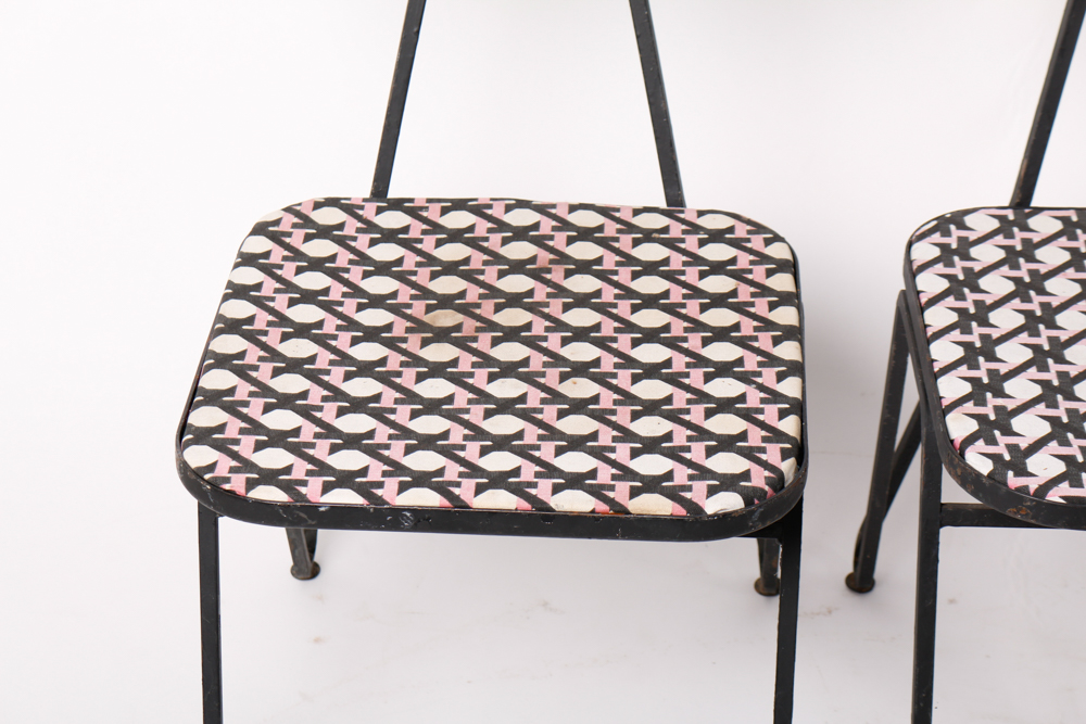 Set of Vintage Metal Side Chairs