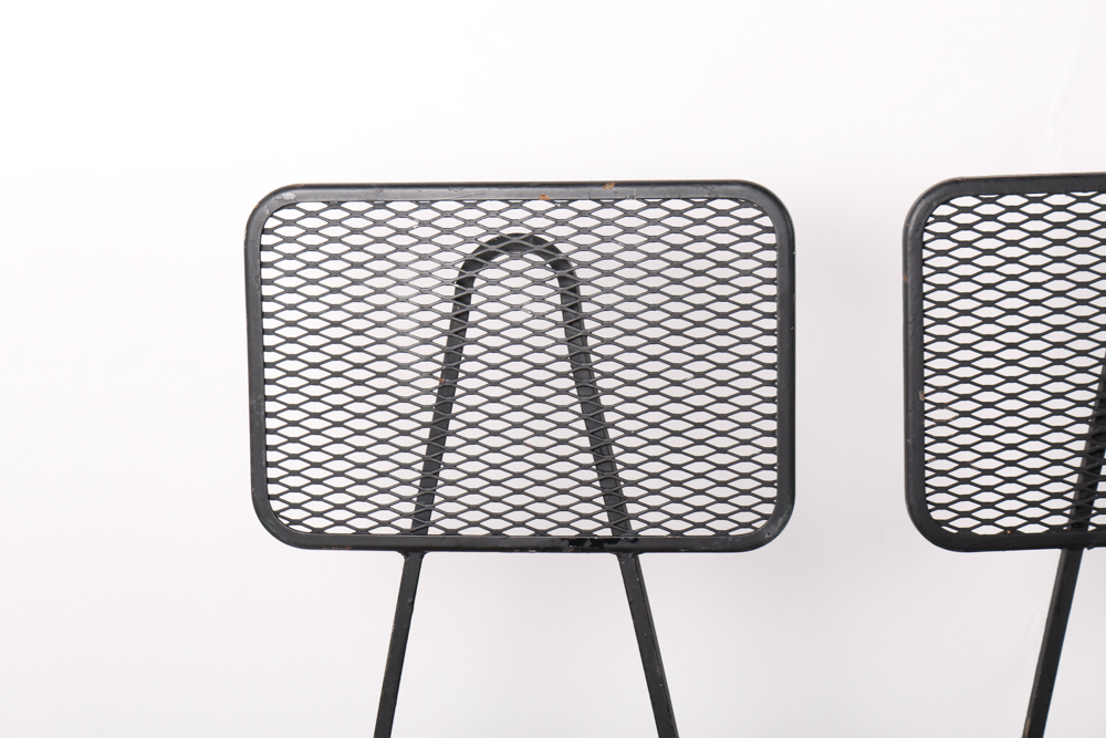 Set of Vintage Metal Side Chairs