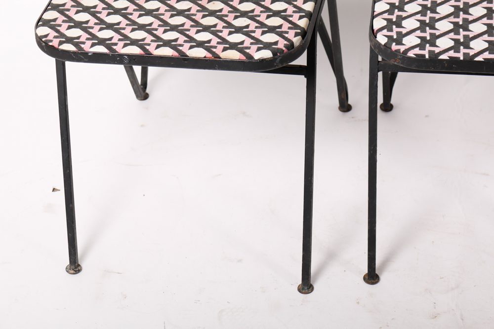 Set of Vintage Metal Side Chairs