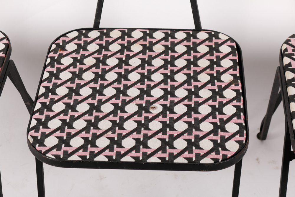 Set of Vintage Metal Side Chairs