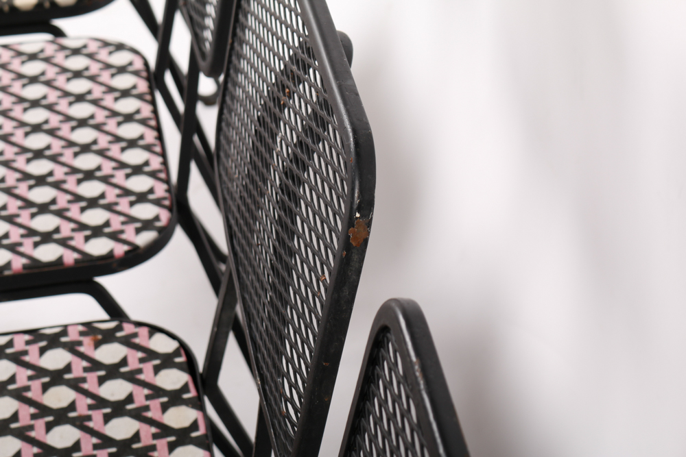 Set of Vintage Metal Side Chairs