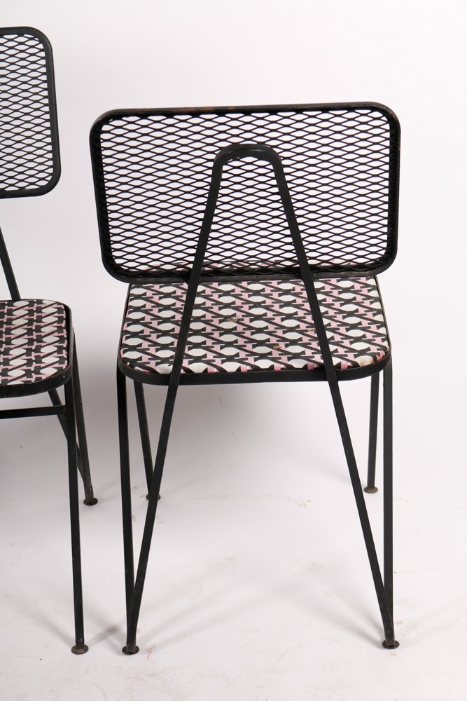 Set of Vintage Metal Side Chairs