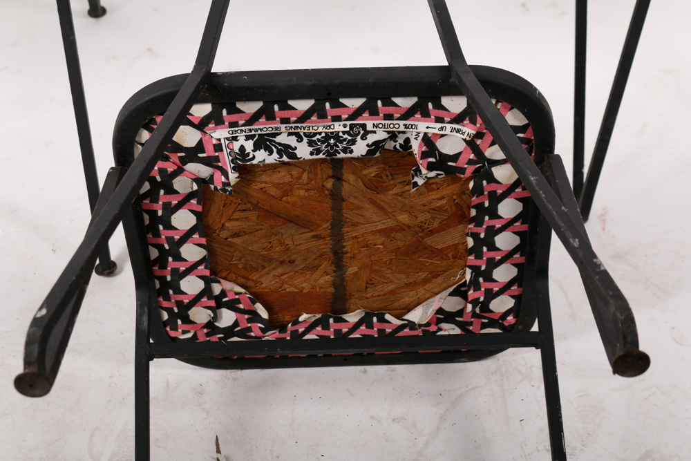 Set of Vintage Metal Side Chairs