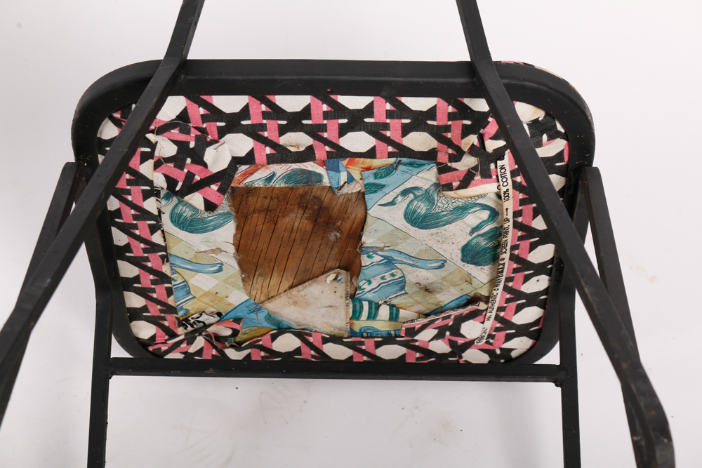 Set of Vintage Metal Side Chairs