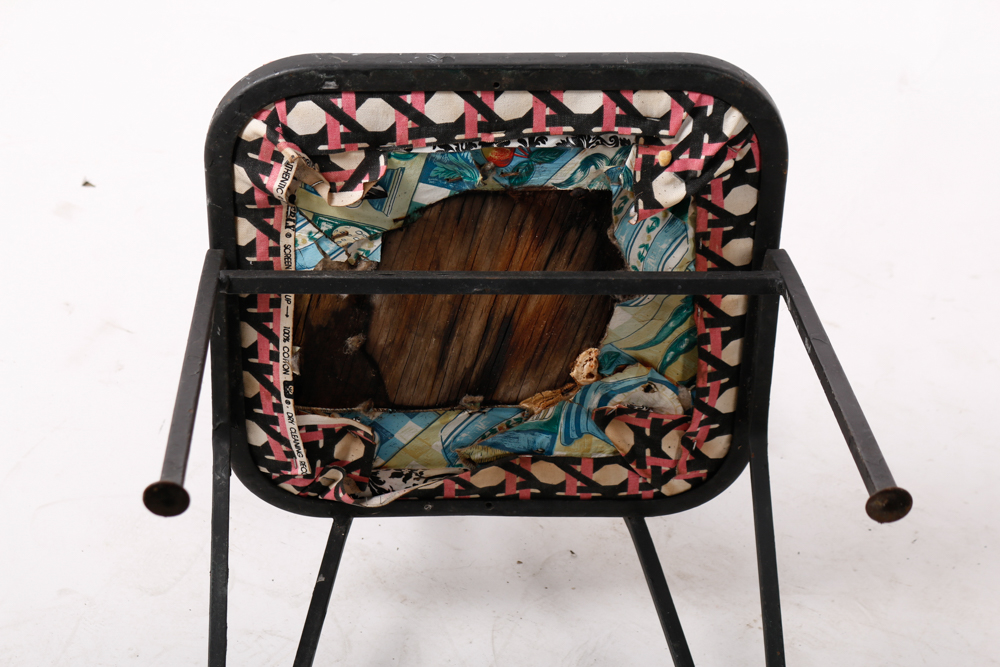 Set of Vintage Metal Side Chairs