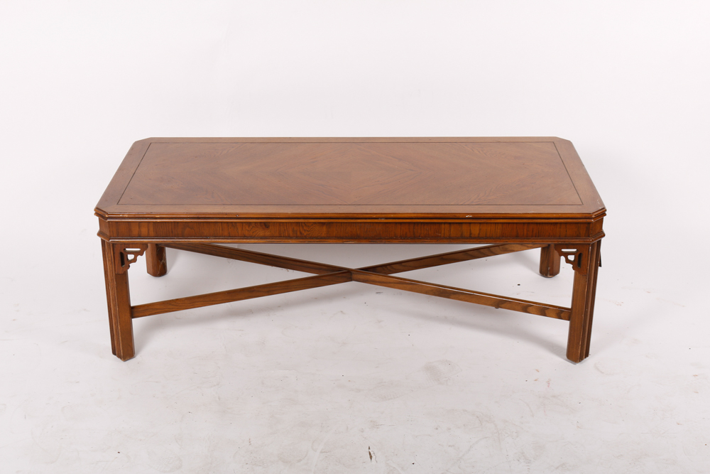 Chinese Chippendale Style Coffee Table by Lane