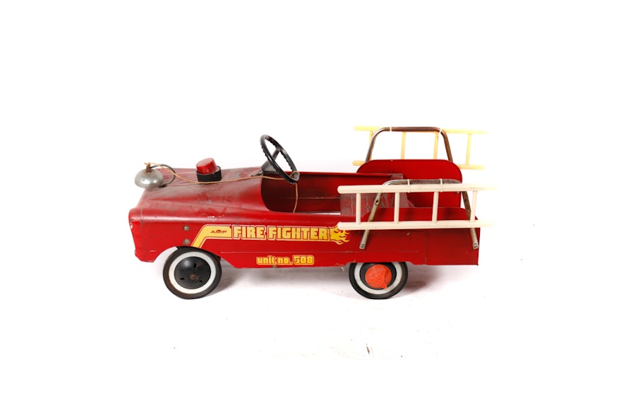 1960s AMF Roadmaster Fire Engine Pedal Car