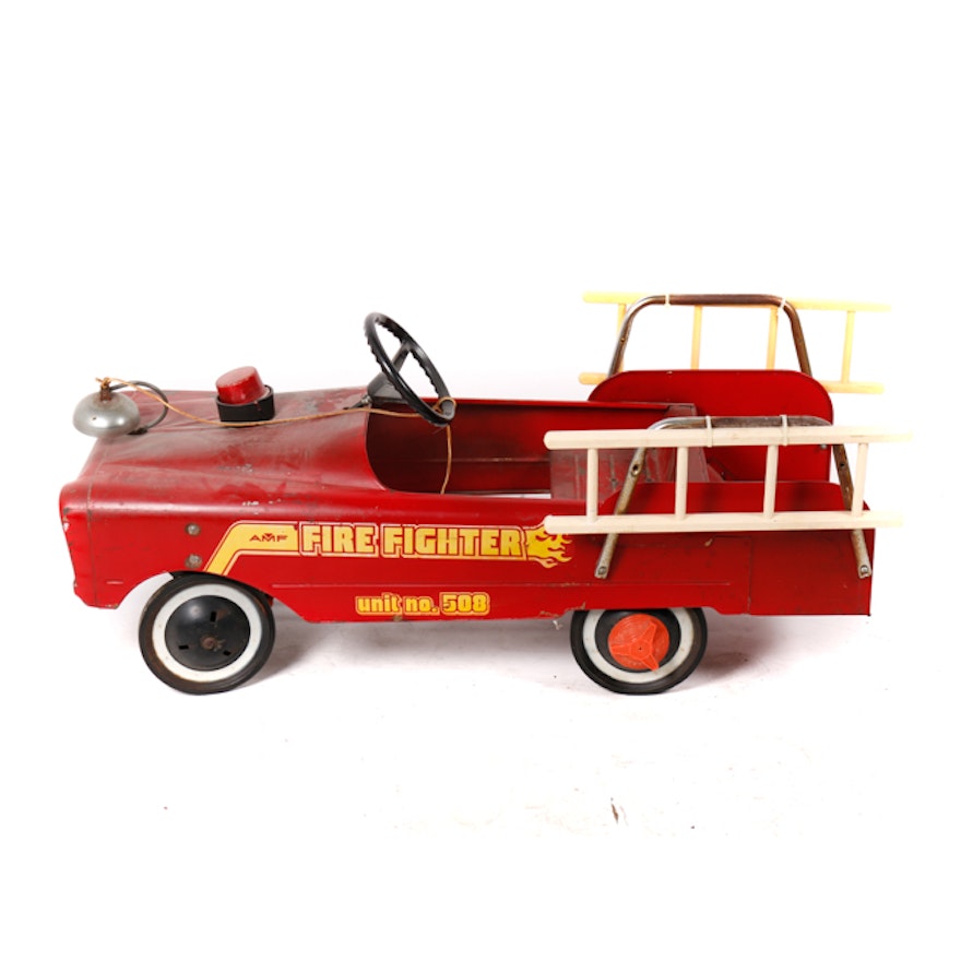 1960s AMF Roadmaster Fire Engine Pedal Car