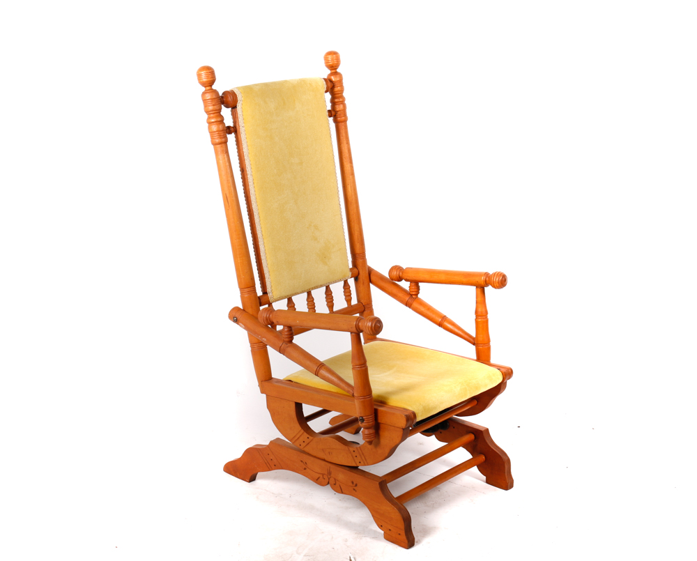 Vintage Platform Rocking Armchair