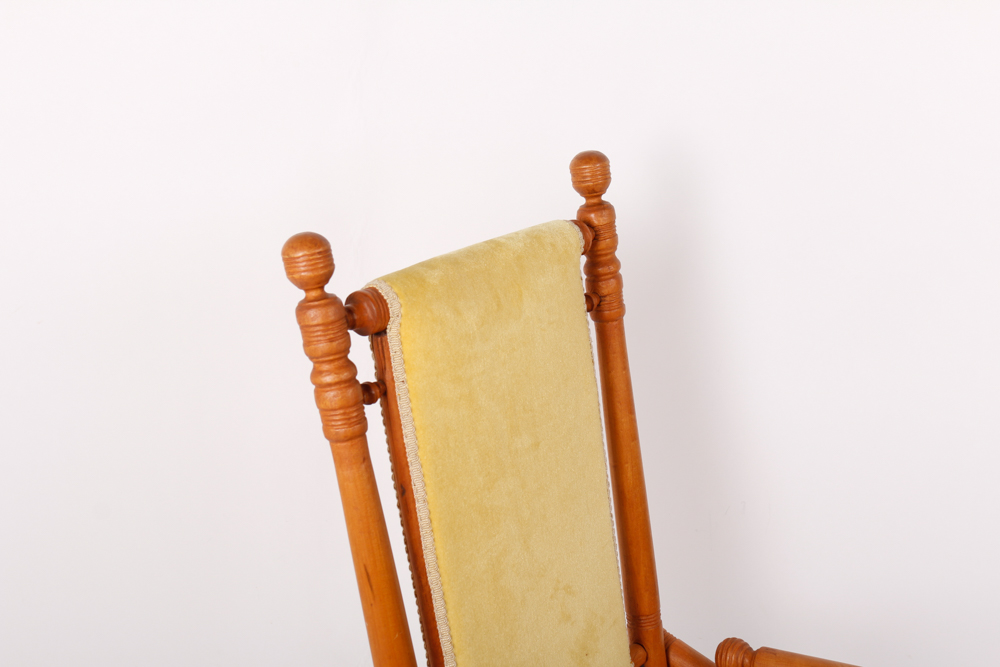 Vintage Platform Rocking Armchair