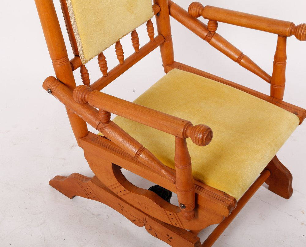 Vintage Platform Rocking Armchair