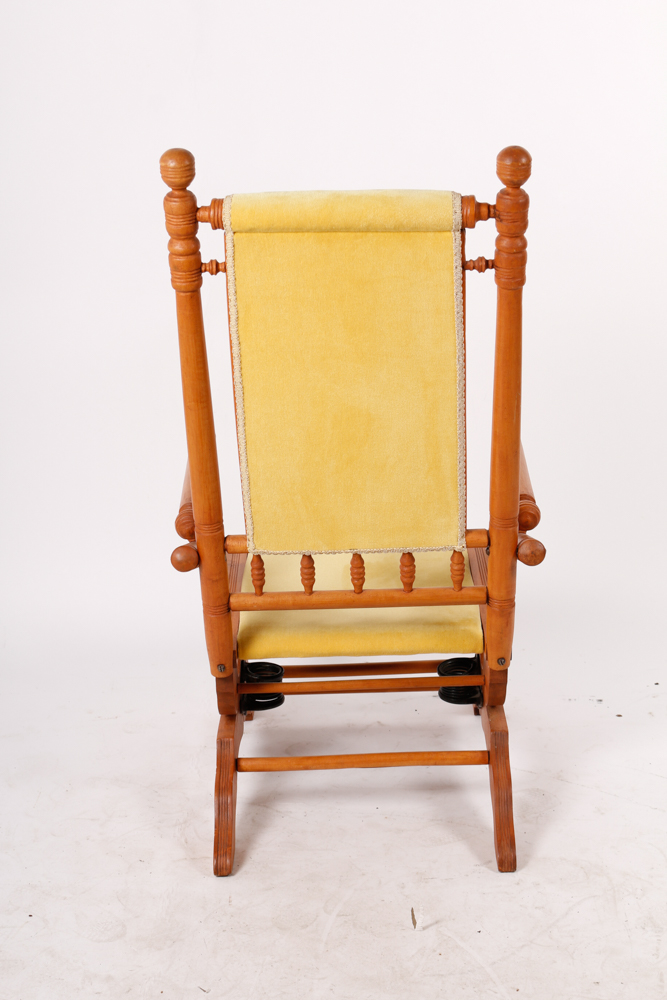 Vintage Platform Rocking Armchair