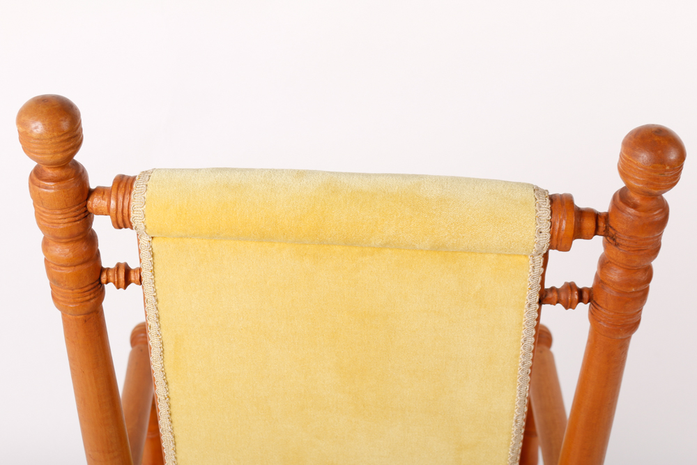 Vintage Platform Rocking Armchair