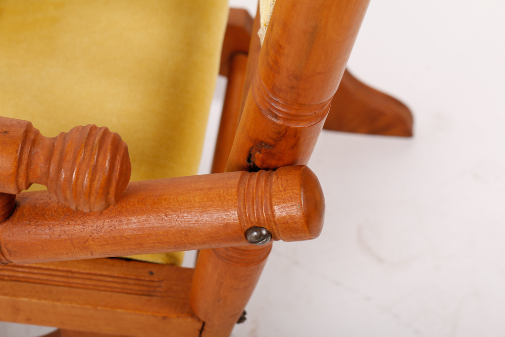 Vintage Platform Rocking Armchair